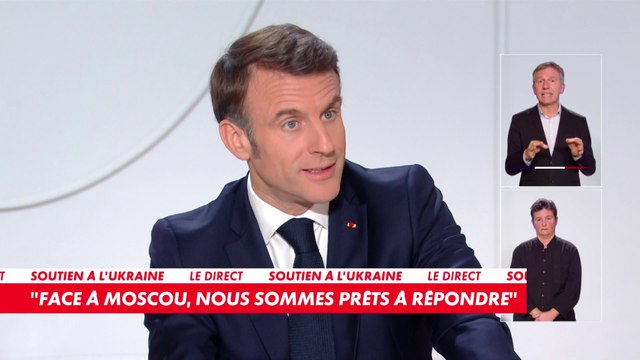 Emmanuel Macron : «On va chercher partout où c'est disponible des munitions. On va sonder tous les pays du monde, chercher dans leurs stocks».