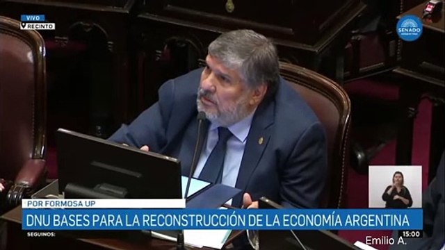 Mayans chicanea a Pagotto en medio de la discusión en el senado por el DNU de Milei