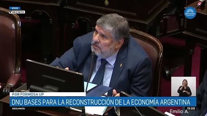 Mayans chicanea a Pagotto en medio de la discusión en el senado por el DNU de Milei