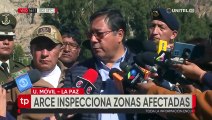 Luis Arce cree que alcaldes actuaron tarde ante los desastres causados por la lluvia e inundaciones
