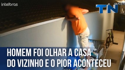 Homem foi olhar a casa do vizinho e o pior aconteceu