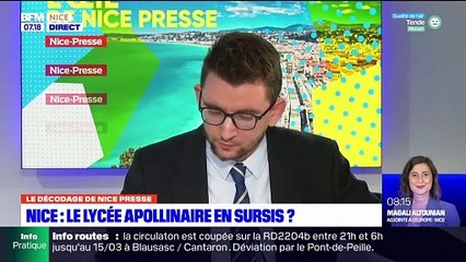 Menacé par les inondations, ce grand lycée de Nice pourrait devoir être rasé