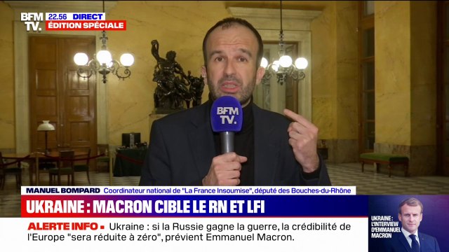 Guerre en Ukraine: Négocier, ça ne veut pas dire céder aux exigences de Vladimir Poutine , affirme Manuel Bompard (LFI)