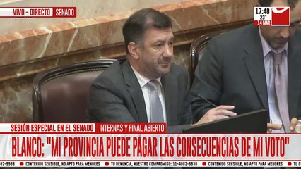 Edgardo Kueider: "Todo el poder sabe que el DNU es inconstitucional"