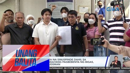 108 tauhan ng NFA na sinuspinde dahil sa umano'y maanomalyang pagbebenta ng bigas, umapela sa Ombudsman | UB
