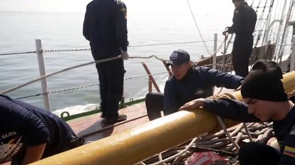 En el Buque Escuela Gloria hubo jornada de alistamiento para llegar a Baltimore