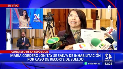 María Cordero pide entre lágrimas un "voto de conciencia" para no ser inhabilitada por 'mochasueldos'