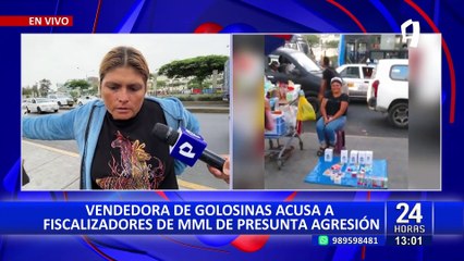 Ambulante denuncia que fue agredida con un bloque de cemento por fiscalizadores de la MML