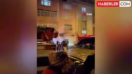 Maltepe'de korkutan iş yeri yangını