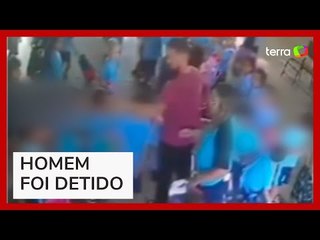 Homem invade escola e empurra criança negra em MS