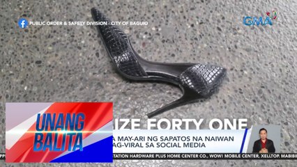 Paghahanap sa may-ari ng sapatos na naiwan sa overpass, nag-viral sa social media | UB