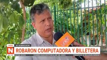 robaron computadora y billetera