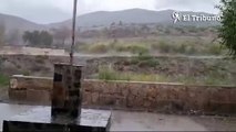 Lluvia torrencial y crecida de ríos en Las Cuevas