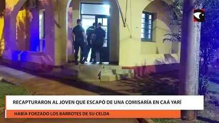 Recapturaron al joven que escapó de una comisaría en Caá Yarí