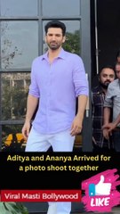 Aditya and Ananya Arrived for a photo shoot together