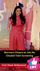 Mannara Chopra at Jatt Nu Chudail Takri Screening