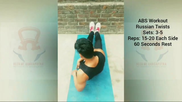 ❌ RUSSIAN TWISTS ✔️ Best ABS & FAT LOSS Exercise at Home #heermlgangaputra #naturalbodybuilding