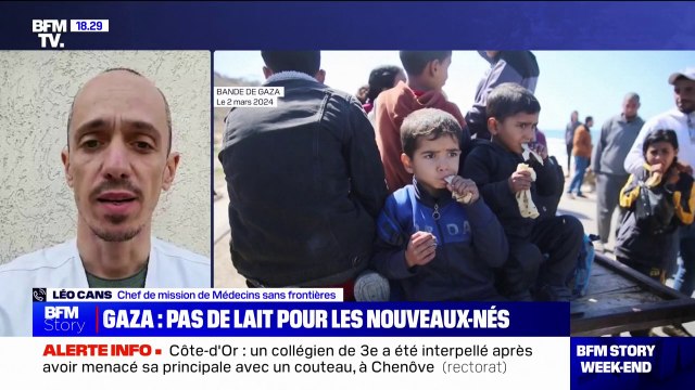 Gaza: L'armée israélienne refuse de laisser rentrer du lait maternel dénonce ce chef de mission de Médecins sans frontières
