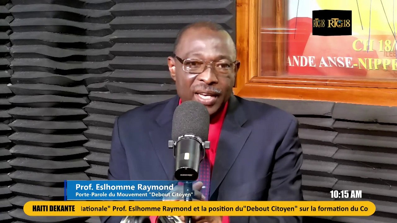 #HAITI|DEKANTE| Eslhomme Raymond,Porte-parole de "Debout Citoyens"