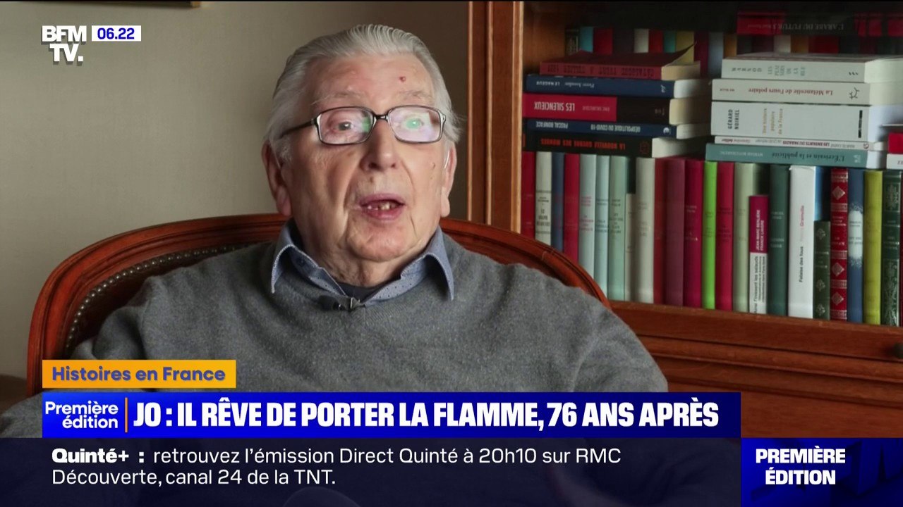 Paris 2024: Daniel Rebiffé rêve de porter la flamme olympique, 76 après l'avoir portée aux JO de Londres en 1948