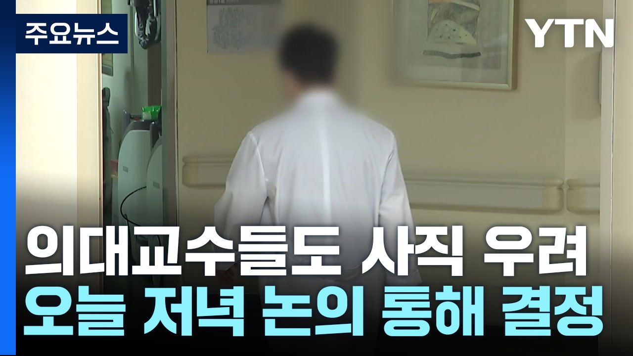 전국 의대 교수, 오늘 사직 여부 결론..."전공의 복귀 설득해야" / YTN