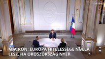 Macron: „Európa hitelessége nulla lesz, ha Oroszország nyer”