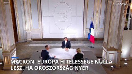 Macron: „Európa hitelessége nulla lesz, ha Oroszország nyer”