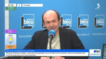 Pr Patrice Bourgin, responsable du centre des troubles du sommeil de Strasbourg
