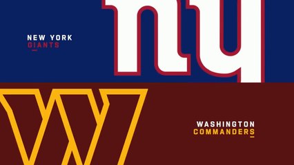 New York Giants vs. Washington Commanders, nfl football, NFL Highlights 2023 Week 11