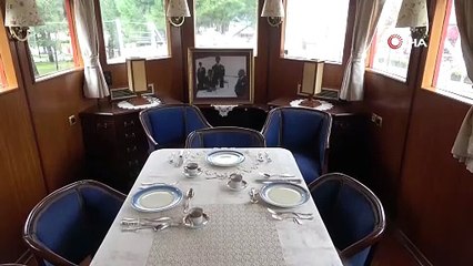 Atatürk'ün gezi teknesi ''M/G Acar'' böyle görüntülendi