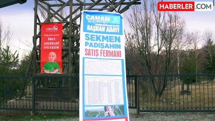 İYİ Parti Erzurum Büyükşehir Belediye Başkan Adayı Canan Uçar, AKP'li belediyenin sattığı gayrimenkulleri protesto etti