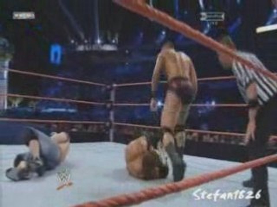 triple threat match cena vs orton vs hhh parie 2