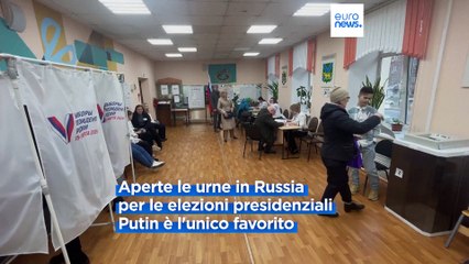 Descargar video: Elezioni in Russia: oltre 110 milioni al voto, Putin unico favorito