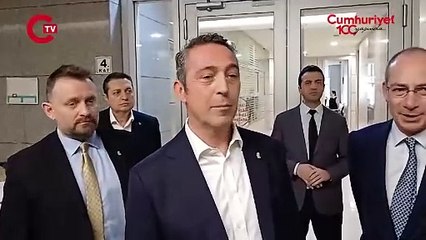 Fenerbahçe yöneticisi ifade verdi: Ali Koç destek için adliyeye geldi