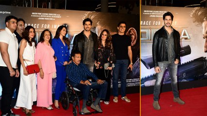 Sidharth Malhotra & Kiara Advani Attend Special Screening Of Yodha With Family