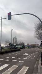 Varios tractores entran en Valladolid este viernes, 15 de marzo