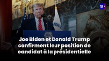 Joe Biden et Donald Trump confirment leur position de candidat à la présidentielle