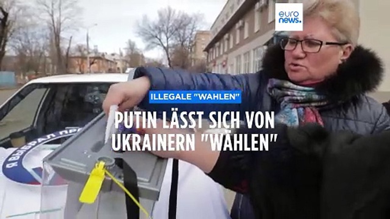 Illegale 'Wahlen': Putin lässt sich von Ukrainern 'wählen'