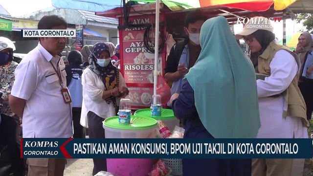 Pastikan Aman Untuk Dikonsumsi, BPOM Uji Takjil di Kota Gorontalo