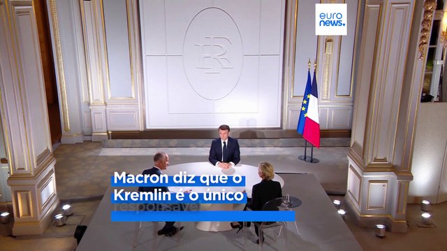 Macron mantém no ar envio de tropas ocidentais para a Ucrânia: Todas as opções são possíveis