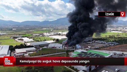 Kemalpaşa'da soğuk hava deposunda yangın