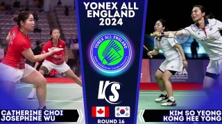 Choi - Wu vs Kim - Kong (김소영 - 공희용) All England 2024 Badminton