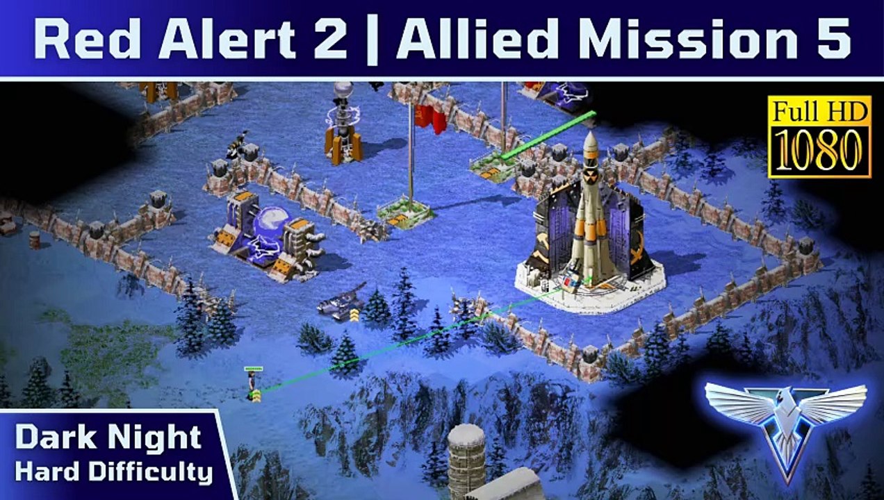 How to Beat Red Alert 2 Allied Mission 5: Dark Night - Hard - 1080p HD