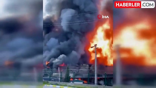 İzmir'de lojistik firmasında korkutan yangın
