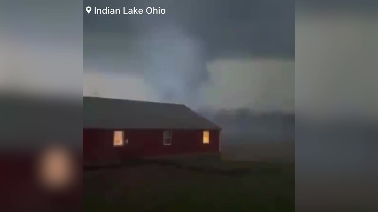 Footage shows devastating tornado in Ohio