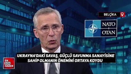 Stoltenberg'den Türkiye'ye savunma sanayisi övgüsü