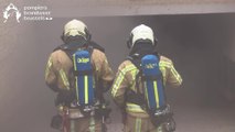 Feu de garage à Anderlecht: les pompiers luttent pendant des heures contre la fumée