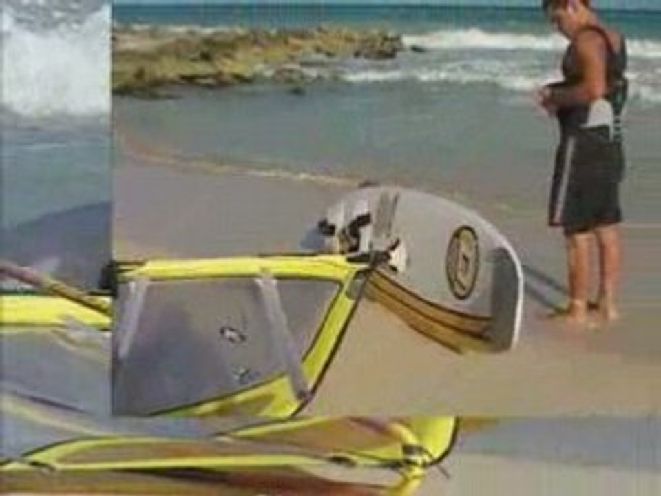 playa del carmen wind surfer