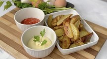 Patatas bravas horneadas a gajos con piel ¡Mas ligeras!