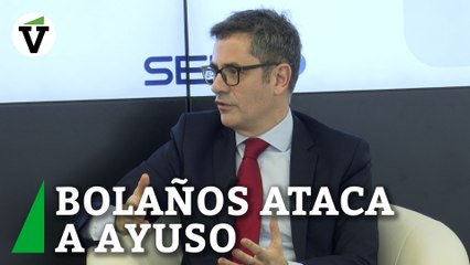 Bolaños ataca a Ayuso: "Convive con normalidad con el delito"